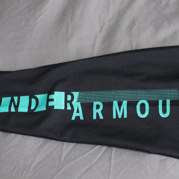 Under Armour Pants Black Green Tights/Leggings - Picture 5 of 10